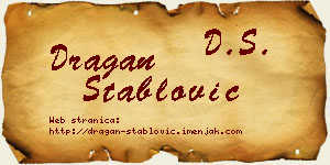 Dragan Stablović vizit kartica